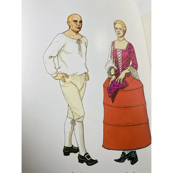 American Family of the Colonial Era  Kids Paper Dolls Tom Tierney UNCUT Vintage - Picture 7 of 12